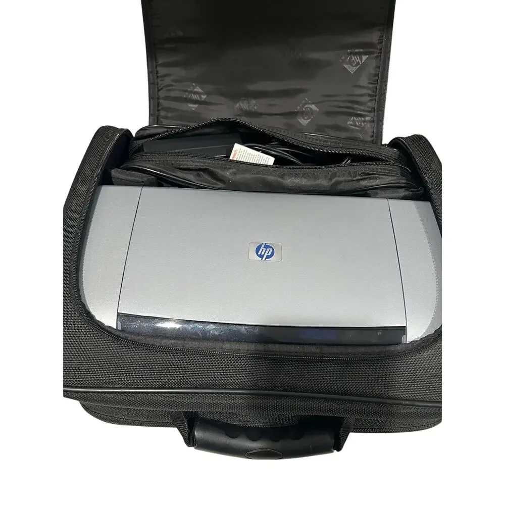 HP DeskJet 450 Portable Printer Bluetooth Mobile w/ Case Car Adapter